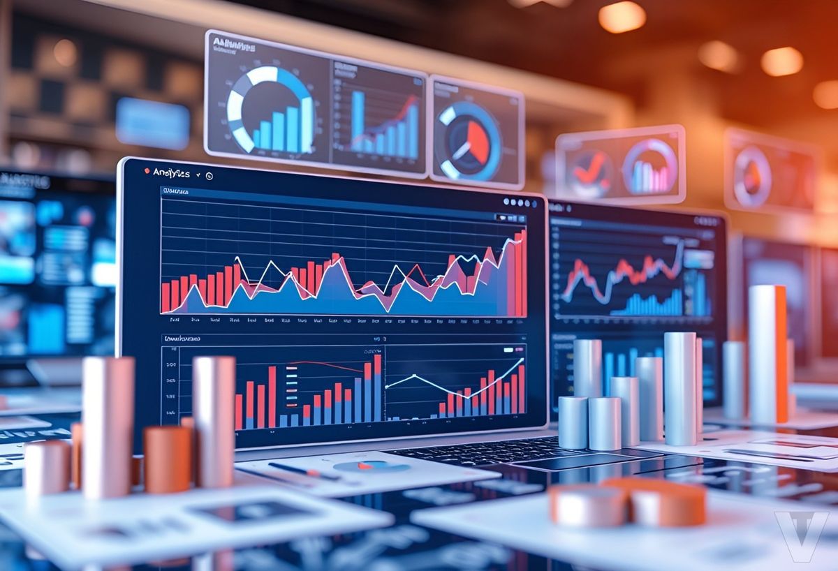 Analytics dashboard used to measure product and marketing performance